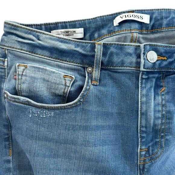 ❌❌NOT FOR SALE Vigoss Tomboy Thompson Distressed Denim Jeans Sz 29 - Picture 5 of 12
